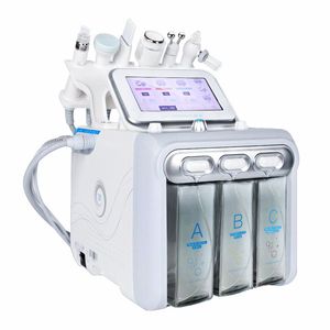 6 en 1 aspirateur visage nettoyage eau oxygène Jet Peel Hydro diamant Dermabrasion Machine pores nettoyant soins du visage beauté