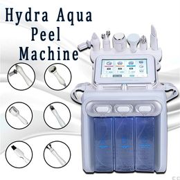 6in1 H2-O2 Hydra Dermabrasion Aqua Peel RF Bio-Lifting Facial Hydro Water Microdermabrasion Facial Machine Cold Hammer Oxygen Spray