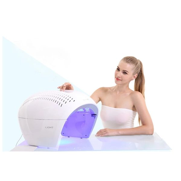 Portable 7 couleurs lumière LED Photon soins de la peau rajeunissement rides élimination de l'acné visage Spa beauté PDT masque Facial thérapie