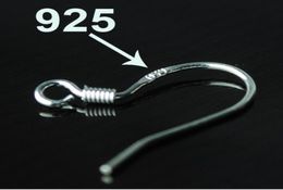 Hot Sale 925 Sterling Silver Earring Bevindingen Fish Hooks Sieraden Diy Ear Haak Fit oorbellen voor sieraden Bulk bulkpartijen 5189739