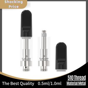 Hete verkoop en nieuwe 510 draad dikke olie SS316 loodvrije keramische spoelcartridge lege vape-pencartridge geschikt voor 510 batterij 0,5 ml 1 ml lege pod