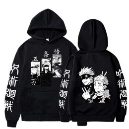 Hot Sale Anime Sweat à capuche Jujutsu Kaisen Pullover GOJO Satoru Sweat-shirt imprimé Streetwear décontracté HARUKU LONGES LONGES SPOSTESS