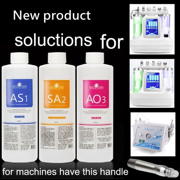 Microdermabrasion Aqua Peeling Solution AS1 SA2 AO3 / 400 ml par bouteille Sérum facial Hydra pour peau normale Liquide de dermabrasion DHL