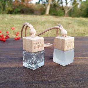 Hot Koop Aromatherapie Essentiële Olie Diffuser Flessen voor Auto Luchtverfrisser Parfum Fles Wood Cap Plastic Tip