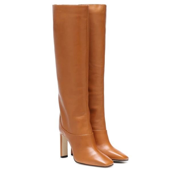 Offre spéciale ASUMER 2020 grande taille 43 sur le genou cuisse femmes couleurs unies talons hauts fête mariage chaussures femme longues bottes