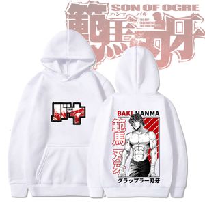 Vente chaude Baki Hanma Anime Sweat à capuche 90S Pilos à sweat à capuche vintage à capuche vintage