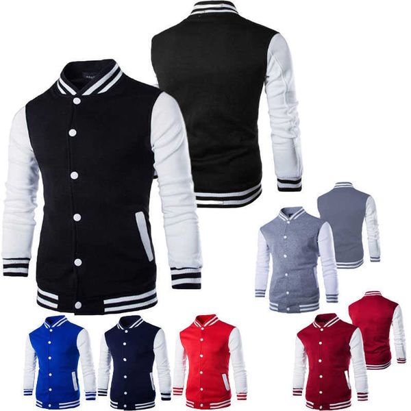 Gran oferta chaqueta de béisbol para hombre y mujer, sudadera informal, uniformes de alta calidad, abrigos de moda, prendas de vestir exteriores de manga larga para las cuatro estaciones