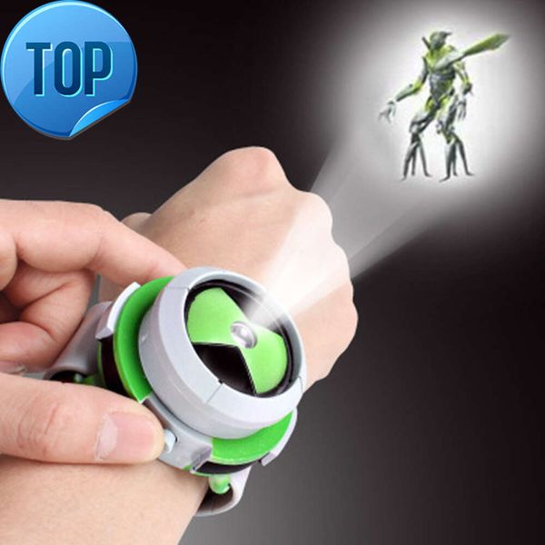 Gran oferta, reloj Ben 10 Omnitrix, 30 patrones, reloj proyector para niños, reloj Ben 10 auténtico japonés, proyector de juguete Ben10, soporte medio