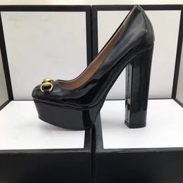 Hot Vente- grande taille 35 ~ 41 Mode Véritable pompes OL en cuir Lady talon haut Chaussures Top chaussures de soirée qualité / chaussures sexy mariage talons 14cm