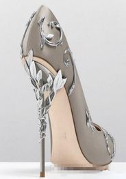 Vente chaude-ble femme champagne Designer Mariage Chaussures De Mariée Soie Eden Talons Chaussures pour Mariage Soirée De Bal Chaussures