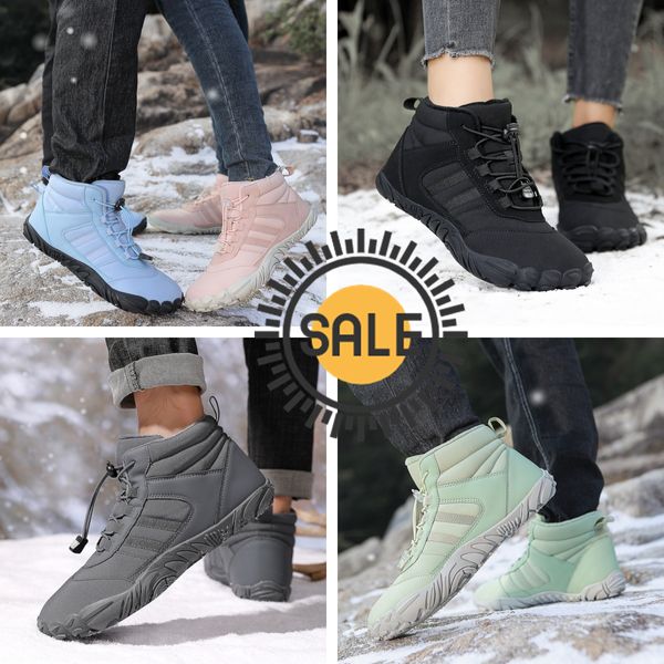 Offre spéciale bottes marque hommes hiver bottes de neige baskets en cuir imperméables bottes chaudes pour hommes en plein air mâle bottes de randonnée chaussures de travail grande taille 35-48