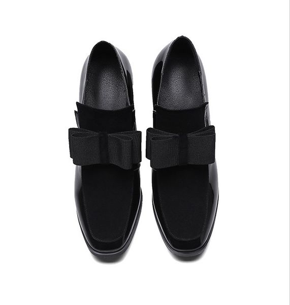 Vente chaude-bas semelle talons hauts pompes bout carré chaussures en cuir véritable femmes dames noir Sexy chaussure femme