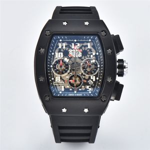 Hot Sale Merk Herenhorloge Quartz Multifunctionele Mannen Sporthorloges Rubberen Band orologio uomo