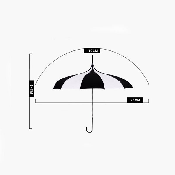 Valeure chaude marque Raindle Men Men Quality 16k Strong Tower Tower Pagoda Rain Umbrellalla Long Handle Umbrella Women's Parapluie