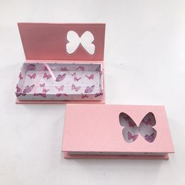 FDshine Groothandelsprijs Butterfly Lash Box voor 27mm 25mm nertsen wimpers Topkwaliteit Custom Private Label Eyelash Packaging