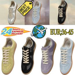 Hot Sale Casual Shoes Maisons Suede Domans Heren Zwart Witblauw geel platte hiel Trainer Loafer Populaire sneakers Outdoor Sportschoenen Chaussure Gai EUR 36-45