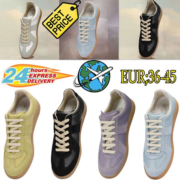 Venta caliente zapatos casuales maisons gamor mujer hombre blanco blanco azul amarillo tacón plano flofer zapatillas populares zapatos deportivos al aire libre chaussure gai eur 36-45