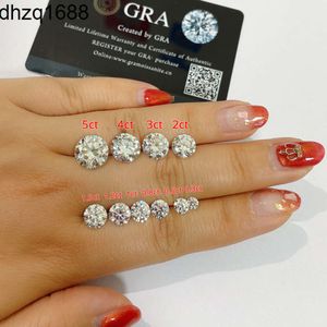 Hot Sale-certificaat Def Vvs witte ronde synthetische diamant Gar Moissanite losse Moissanite steen voor sieraden