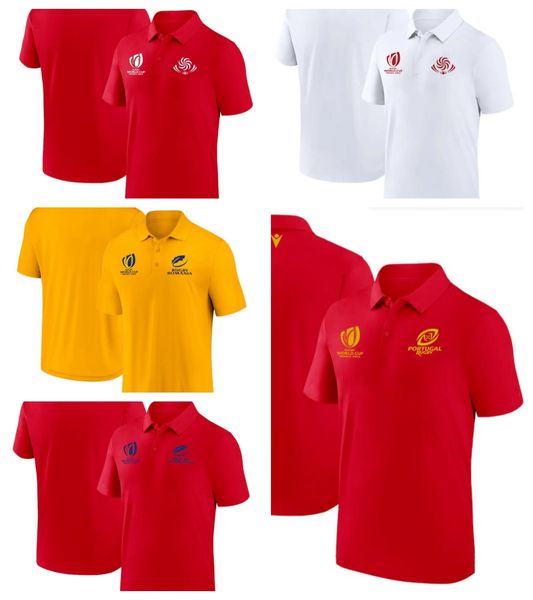 Offre spéciale pas cher RWC 2023 Géorgie Roumanie Portugal rugby Polo adulte hommes taille S-XXXL