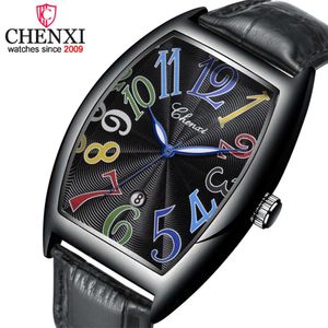 Vente chaude CHENXI 8217 Top marque hommes montres mode affaires horloge bracelet en cuir Quartz montres cadeau livraison gratuite