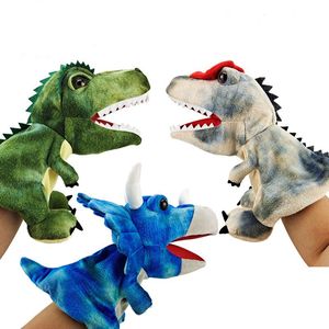 Marionnette à main de dinosaure de dessin animé pour enfants, jouet en peluche Animal éducatif personnalisé en usine de haute qualité, jouet doux pour enfants, offre spéciale