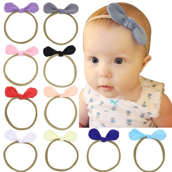 Vente chaude Enfants Elasticity Band Hair Rabbit Orees Shape Accessoires Hair Accessoires Baby Baby Color Color Head T3G0034