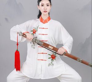 Hot Koop Chinese Stijl Mannen Vrouwen Borduren Kung Fu Pak Tai Chi Kleding Vechtsport Kleding Sport Wushu Uniform Kostuum set