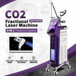 Hete verkoop CO2-laser Gezichtshuidvernieuwing Machine Fractionele CO2-laser Verwijdering van acnelittekens Pigmentverwijdering Vaginale aanscherping Schoonheidsapparatuur 60w vermogen