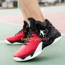 Hot Koop Comfortabele Basketbalschoenen Hoge Training Laarzen Enkellaarsjes Outdoor Mannen Sneakers Sportschoen b43