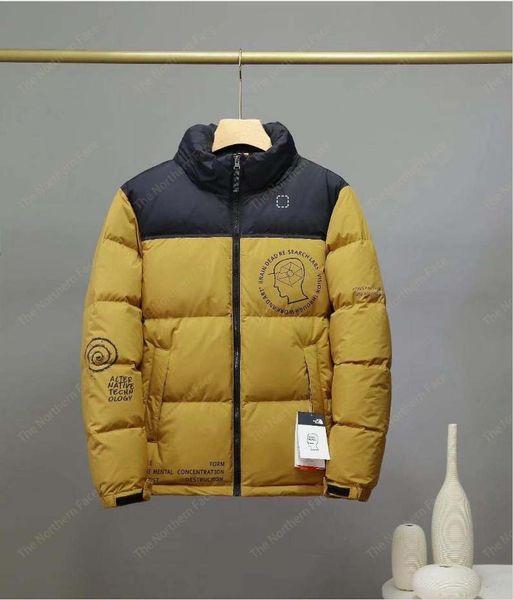 Vente chaude Designer Puffer Veste North F X Brain Dead Winter Hommes Parka À Manches Longues Manteau À Capuchon Hommes Et Femmes À Capuche Veste De Broderie Visage