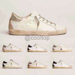 Vente chaude Chaussures De Créateur Femmes Sneaker Chaussures Italie Marque Super Star Daim Paillettes Léopard Blanc Do-old Dirty Casual Chaussures À Lacets