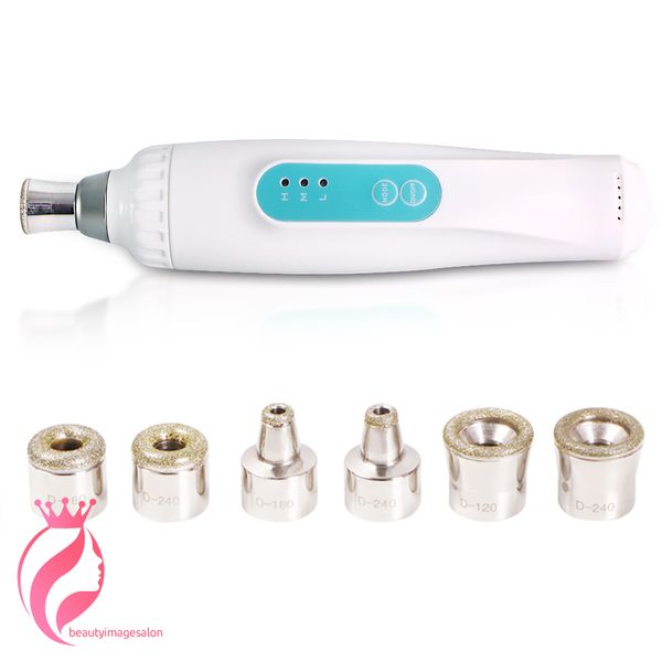 Offre spéciale diamant Microdermabrasion Dermabrasion pression d'aspiration sous vide soins du visage rajeunissement de la peau Anti-âge Mini appareil de beauté