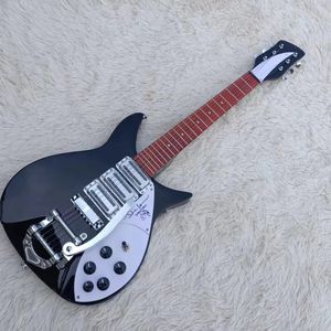 Guitarra eléctrica negra de alta gama personalizada de fábrica de gran oferta con alta calidadGuitarra eléctrica personalizada de fábrica de gran oferta