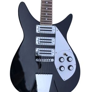 Guitarra eléctrica negra de gama alta personalizada de fábrica de gran oferta con alta calidad 2024