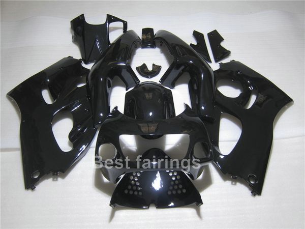 Kit de carénage vente chaude pour SUZUKI GSXR600 GSXR750 SRAD 1996-2000 tout noir GSXR 600 750 96 97 98 99 00 carénages HS23