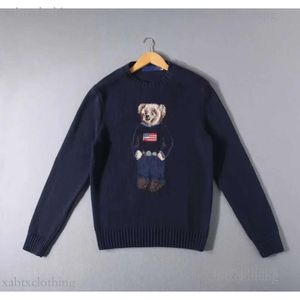 Hete verkoop beroemde merk Designer Heren Ralph Sweaters Polo's Trui dames Lauren Pullover Bear Crewneck Gebreide lange mouwen Casual bedrukt