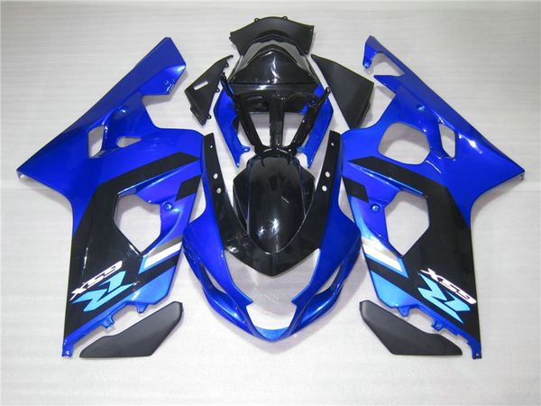 Gran oferta de kit de carenado para SUZUKI GSXR600 GSXR750 04 05 K4 mercado de accesorios GSX-R600/750 2004 2005 conjunto de carenados azul negro FG88