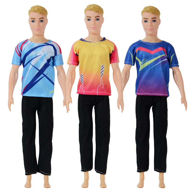 Hot Sale Fashion Ken Doll kleding Broekbroeken Shirt Miniatuur Accessoires 30 cm voor Barbie Boy -vriend DIY doen alsof Play Present