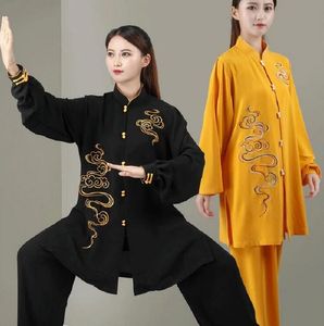 Hot Koop Mode Mannen Vrouwen Chinese Stijl Tai Chi Kleding Borduren Kung Fu Pakken Lente Herfst Vechtsporten Kostuum Sets