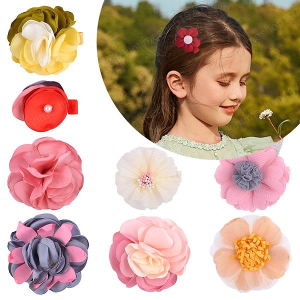 Pince à cheveux florale, petites pinces à cheveux pour bébés filles, nouvelles Barrettes faites à la main, accessoires pour cheveux, offre spéciale