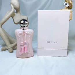 Vente chaude pour les femmes Delina La Rosee Cologne 75 ml EDP NATUREL SPALL Lady Fragrance Gift de la Saint-Valentin
