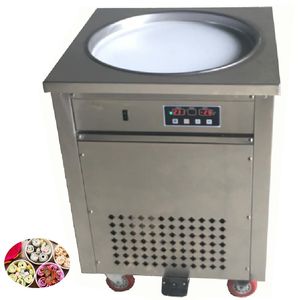 Qihang_top Máquina comercial de helados fritos/Procesamiento de alimentos 110V 220V Fabricante de rollos de helado frito/Placa fría de yogur