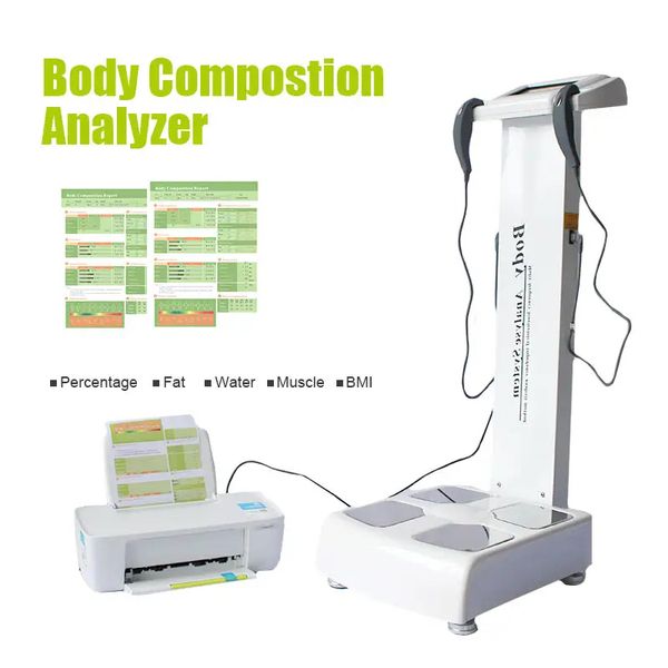 Gran oferta analizador de cuerpo completo para Fitness Gs6.5 Analizador de composición del cuerpo humano analizador profesional de grasa corporal con impresora