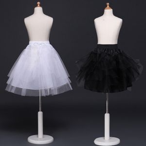 Hot Koop Meisjes Tutu Rok Petticoats Prinses Housemaid Cosplay Kinderen Tule Crinoline Goedkope Witte Zwarte Kids Pettiskirt voor korte jurk