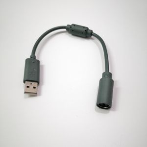 Adaptateur de convertisseur de fil de cordon de câble d'extension PC gris USB pour Microsoft Xbox 360 manette de jeu filaire