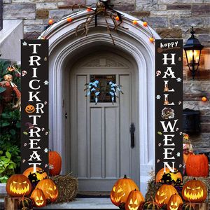 Hot Sale Halloween Door Couplet Party Banner vlaggen Ghost Festival Couplet Outdoor Decoratie Halloween Decoratie Hangende vlaggordijn Banner