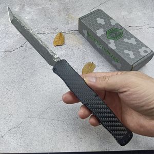 Hot-verkoop HERETIC Cleric II Dubbelwerkende Damascus Automatisch Mes Recht Mes Hoge Kwaliteit Camping Jacht Survival Messen EDC Gereedschap 3300 4850 4600 A07 C07 14850