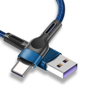 Hete verkoop hoogwaardige speciale USB A naar type-c micro nylon gevlochten antislip datakabel nieuw