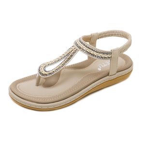 Hot koop-hoge kwaliteit zomer dames nieuwe designer flip flops simpele vrouw sandalen weven platte schoenen voor vrouwen
