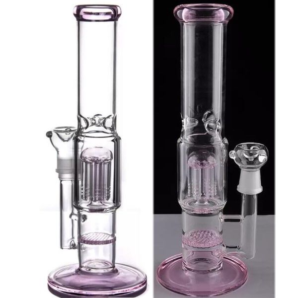 Narguilés longs Bongs en verre Plates-formes pétrolières Conception en verre Eggosphere combo de plate-forme à billes avec un bol à joint femelle de 18 mm